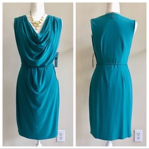 ❌❌SOLD❌❌ Jones New York Peacock Sleeveless Dress